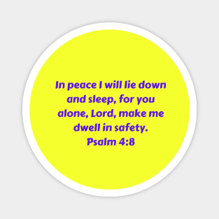 Bible Verse Psalm 4:8 Magnet